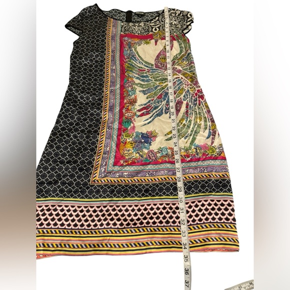 JustCavalli Roberto Cavalli 100% Silk  Bandana Print Mini Dress Size 42 (US 6) - Picture 11 of 16